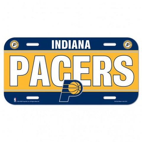 Pacers Plastic License Plate Tag