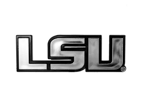 LSU Auto Emblem Chrome Logo