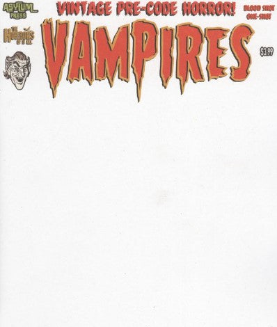 Vampires: Asylum Press: Blood Shot One-Shot September 2023 Blank Cover Comic Book