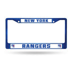Rangers Chrome License Plate Frame Color Blue NHL
