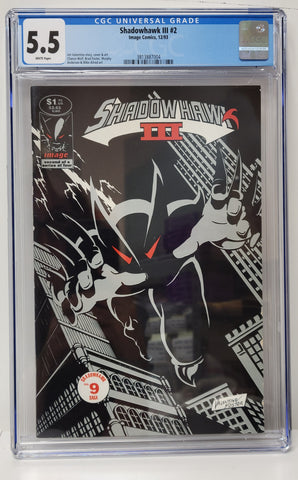 Shadowhawk III Issue #2 Year 1993 CGC Graded 5.5 Comic Book