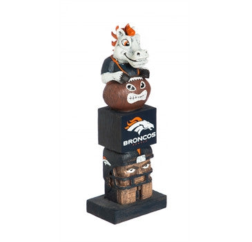 Broncos Tiki Totem Team Garden Statue