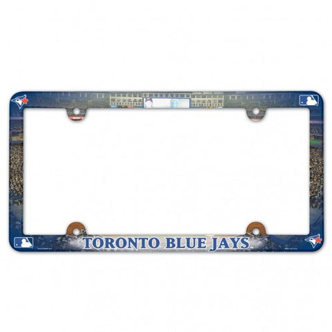 Blue Jays Plastic License Plate Frame Color Printed