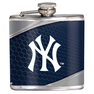 Yankees Flask Metallic Wrap