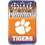 Clemson Plastic Sign 11x17 Reserved Parking Steel