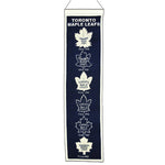 Maple Leafs 8"x32" Wool Banner Heritage