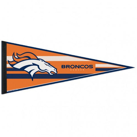 Broncos Triangle Pennant 12"x30"