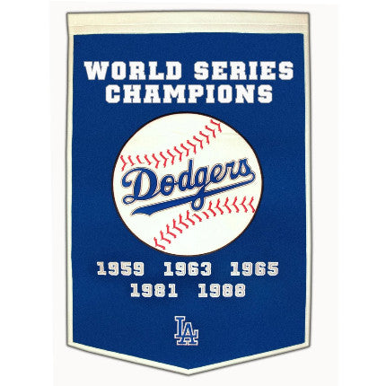 Dodgers 24"x38" Wool Banner Dynasty