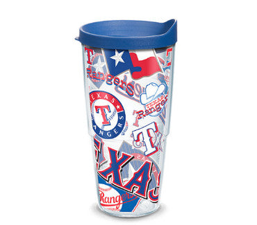 Rangers 24oz All Over Tervis w/ Lid MLB