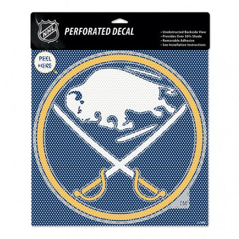 Sabres Perforated Decal 12x12