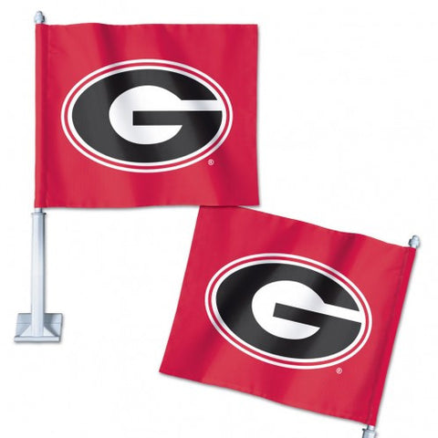 Georgia Car Flag 2SG Red