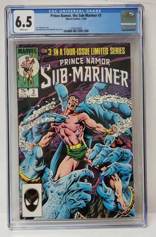 Prince Namor: The Sub-Mariner Issue #3 CGC Graded 6.5  (1984)