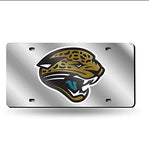 Jaguars TB Laser Cut License Plate Tag Silver