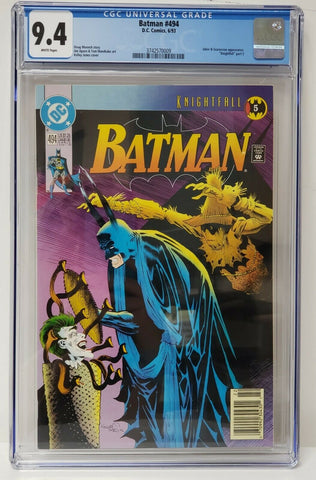Batman Issue #494 1993 CGC Graded 9.4 Comic