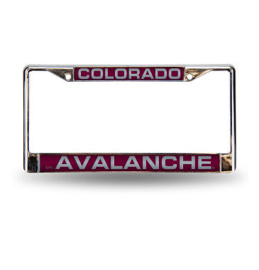 Avalanche Laser Cut License Plate Frame Silver