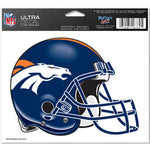 Broncos 4x6 Ultra Decal Helmet