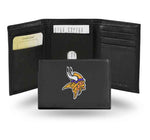 Vikings Leather Wallet Embroidered Trifold