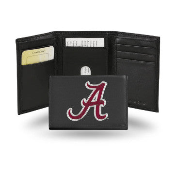 Alabama Leather Wallet Embroidered Trifold