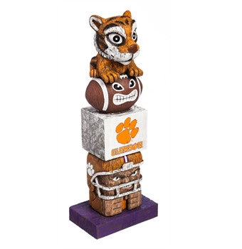 Clemson Tiki Totem Team Garden Statue