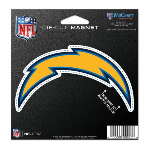 Chargers Die Cut Magnet 4.5 x 5 Logo
