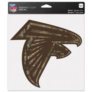 Falcons 8x8 DieCut Decal Camouflage