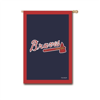 Braves Vertical House Flag Applique