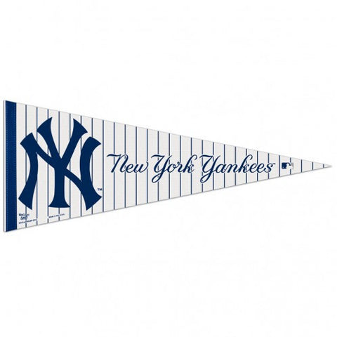 Yankees Triangle Pennant 12"x30" Pinstripe