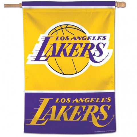 Lakers Vertical House Flag 1-Sided 28x40