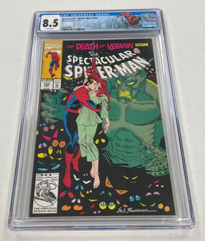 Spectacular Spider-Man Issue #194 Year 1992 CGC Graded 8.5 Comic