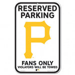 Pirates Plastic Sign 11x17 Reserved Parking White