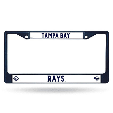 Rays Chrome License Plate Frame Color Blue
