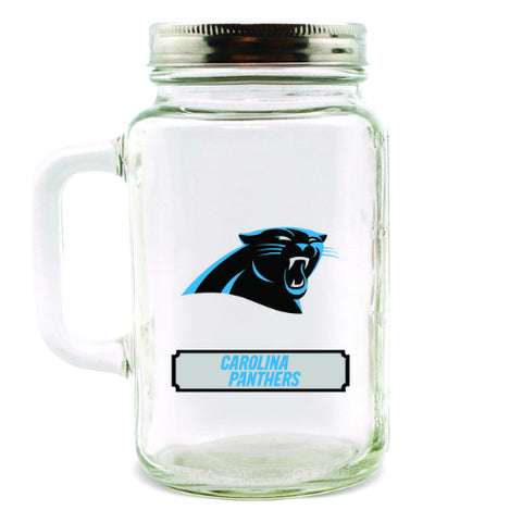 Panthers Mason Jar 20oz NFL