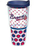 Braves 24oz Polka Dot Tervis w/ Lid