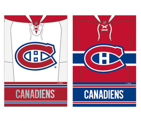 Canadiens Embossed Suede Garden Flag Jersey 2-Sided