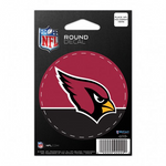 Cardinals Round Sticker 3" NFL