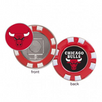 Bulls Golf Ball Marker w/ Poker Chip