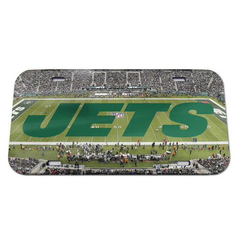 Jets Laser Cut License Plate Tag Acrylic Color Field NFL
