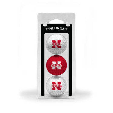 Nebraska 3-Pack Golf Ball Clamshell