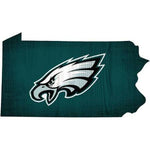 Eagles 12" Wood State Sign Team Color Small