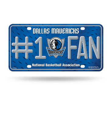 Mavericks #1 Fan Metal License Plate Tag