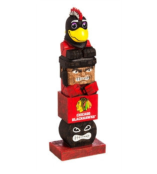 Blackhawks Tiki Totem Team Garden Statue