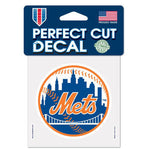 Mets 4x4 Decal Logo Round