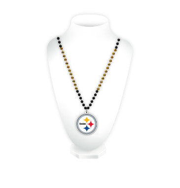 Steelers Team Beads w/ Medallion