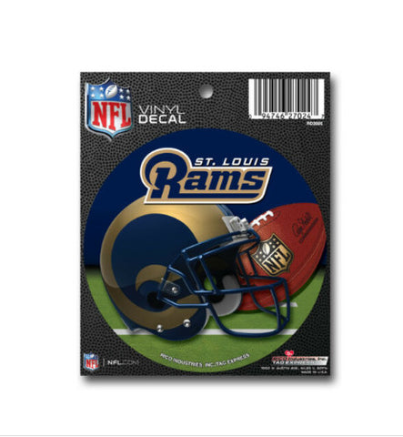 Rams 4.5" Round Sticker