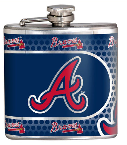 Braves Flask Metallic Wrap