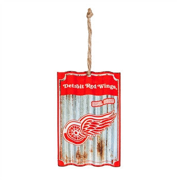 Red Wings Ornament Metal Sign