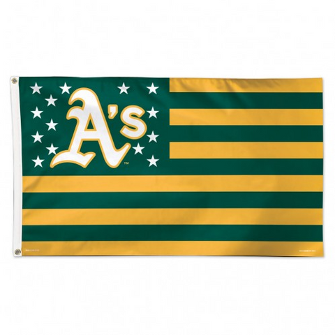 Athletics 3x5 House Flag Deluxe USA