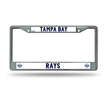 Rays Chrome License Plate Frame Silver