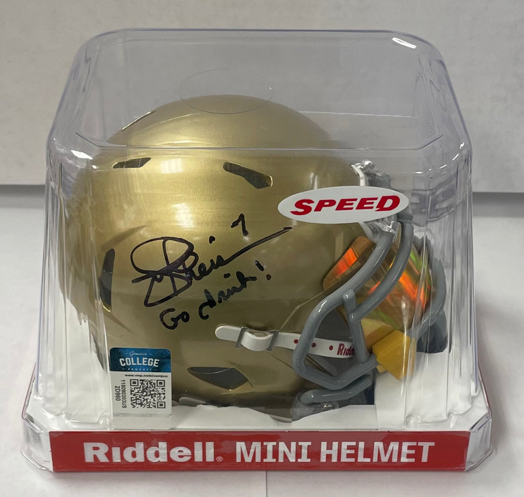 Notre Dame hotsell Autographed Mini Helmet