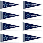 Cowboys 8-Pack Mini Pennant Set 4x9